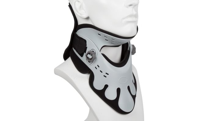 Closeup of Ottobock cervical brace